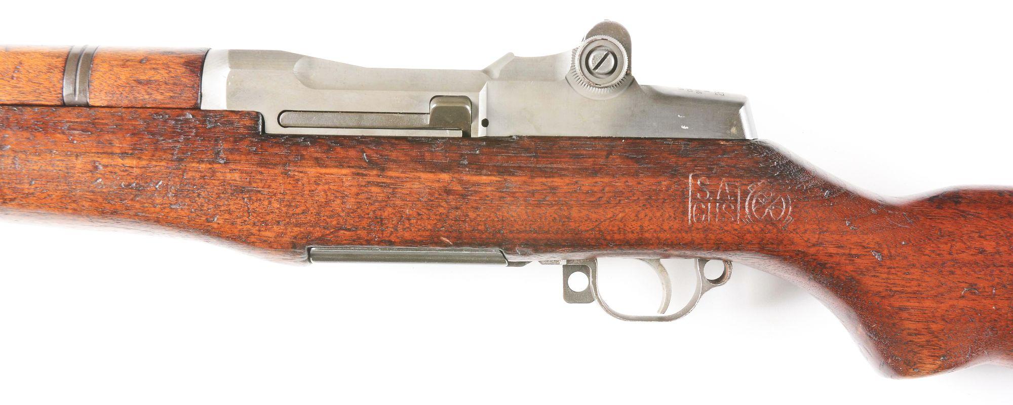 (C) SPRINGFIELD M1 GARAND SEMI-AUTOMATIC RIFLE.