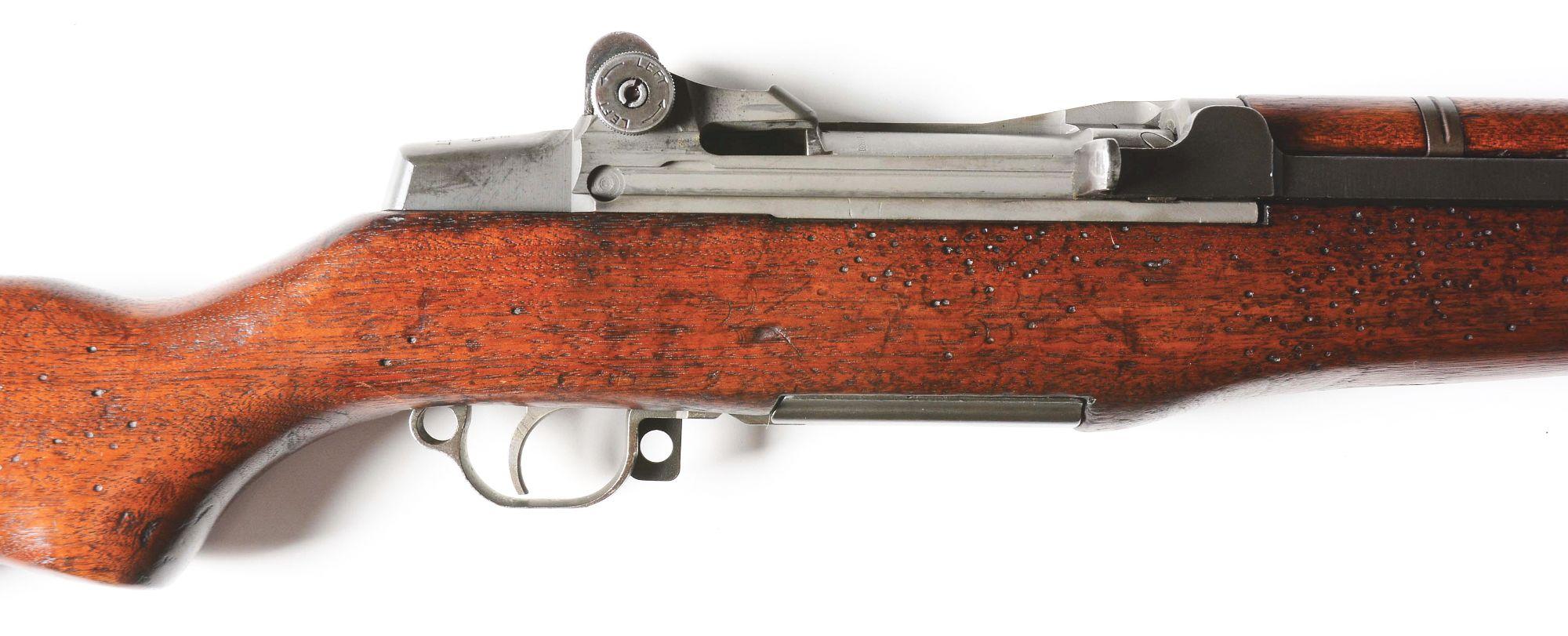 (C) SPRINGFIELD M1 GARAND SEMI-AUTOMATIC RIFLE.