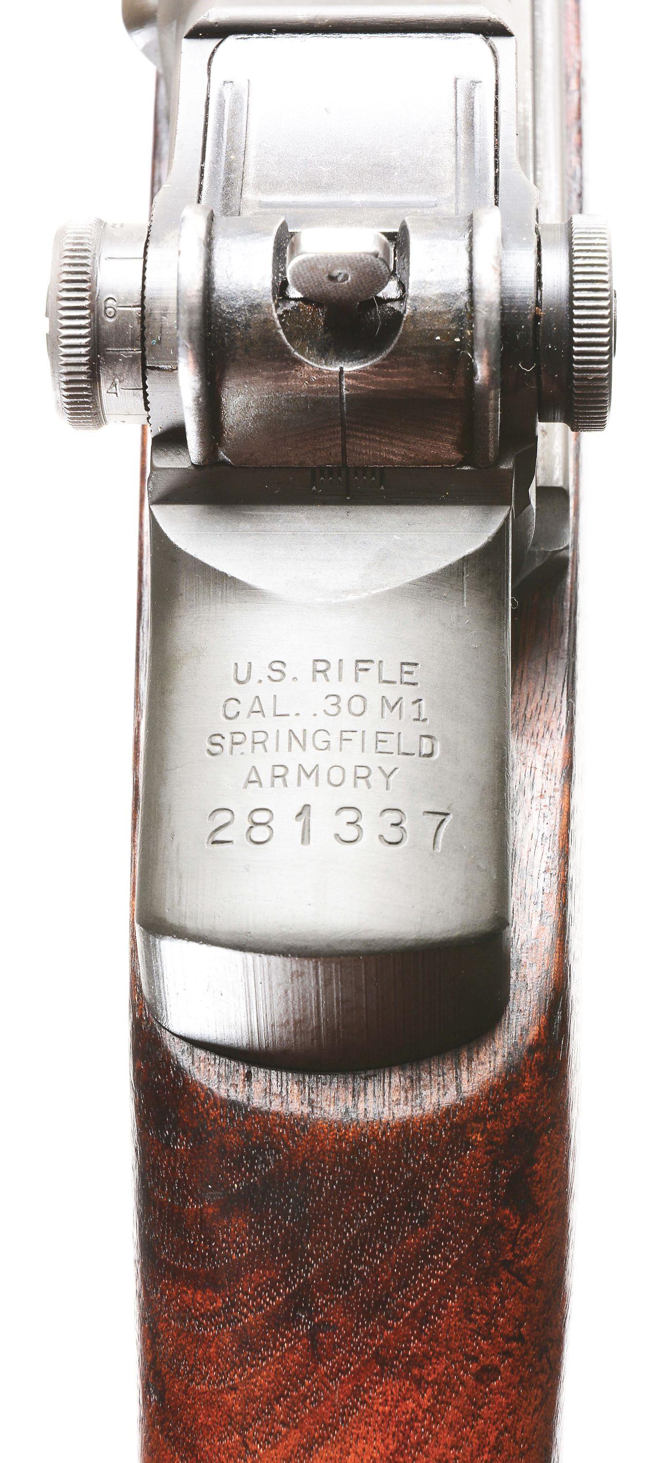 (C) SPRINGFIELD M1 GARAND SEMI-AUTOMATIC RIFLE.