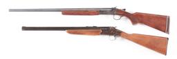 (C) LOT OF 2: WINCHESTER MODEL 37A AND SAVAGE OVER-UNDER COMBO GUN.