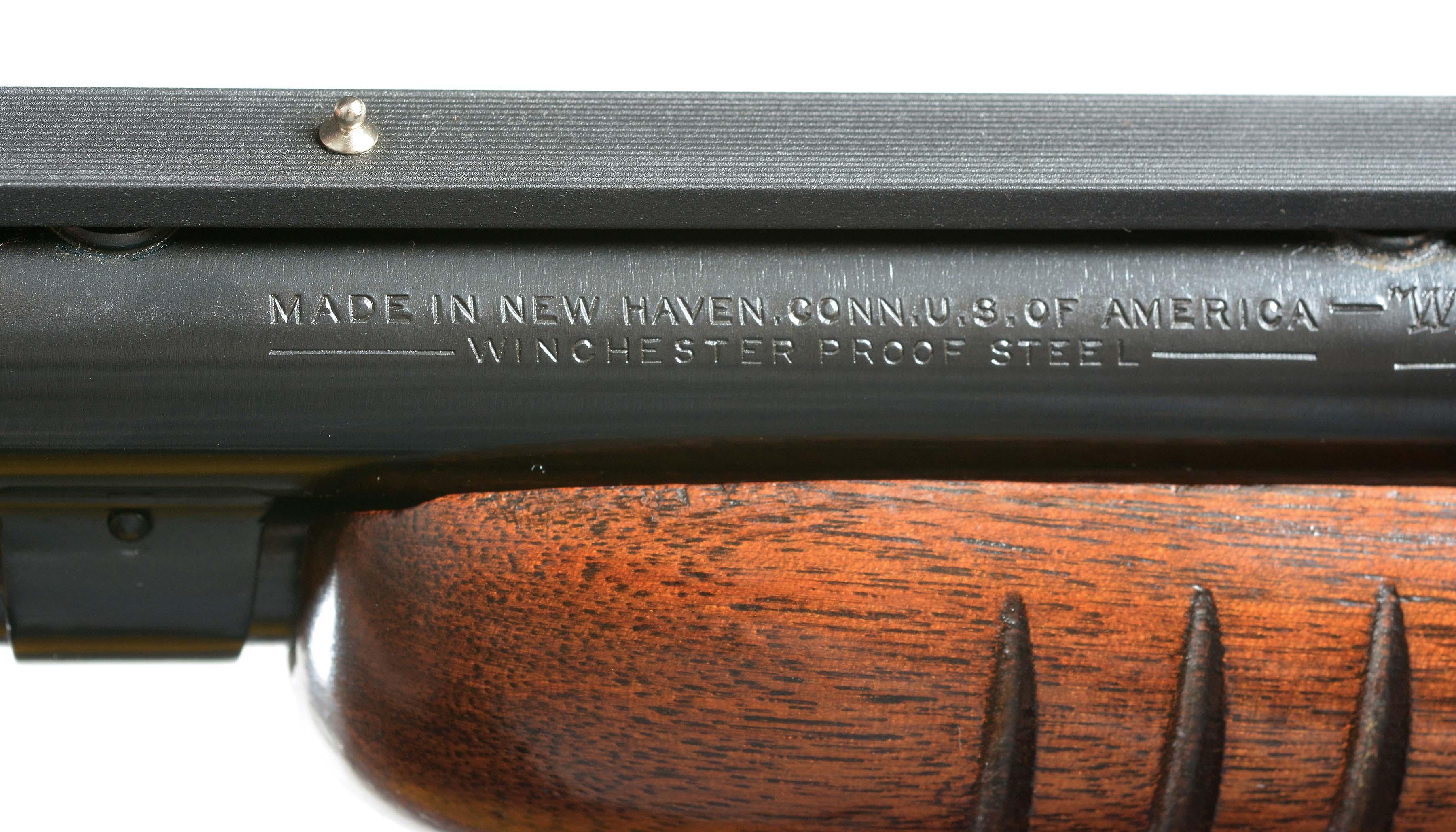 (C) WINCHESTER MODEL 61 "SHOT ONLY" SLIDE ACTION RIFLE.