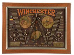 CIRCA 1890'S SINGLE W WINCHESTER CARTRIDGE BOARD.