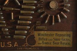 CIRCA 1890'S SINGLE W WINCHESTER CARTRIDGE BOARD.