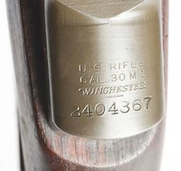 (C) WINCHESTER M1 GARAND SEMI-AUTOMATIC RIFLE.
