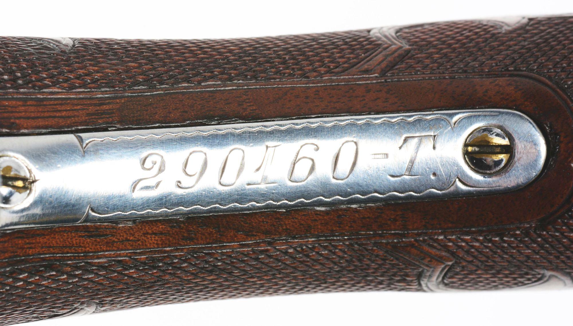 (C) ITHACA 4-E TRAP 12 GAUGE SINGLE SHOT SHOTGUN.