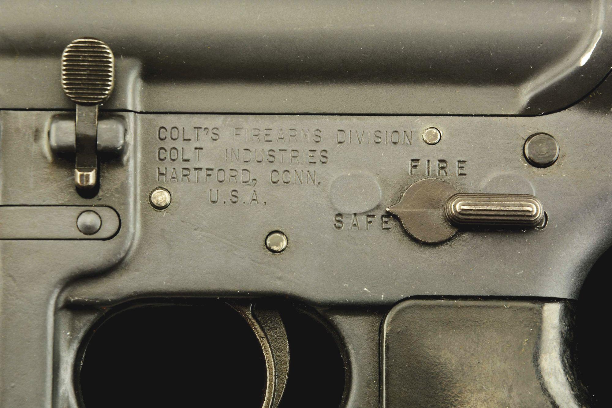 (N) H.T. ARMORY REGISTERED COLT AR-15 A2 SPORTER II (M-16) MACHINE GUN (FULLY TRANSFERABLE).
