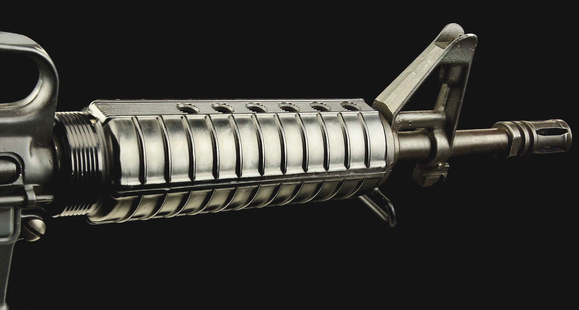 (N) H.T. ARMORY REGISTERED COLT AR-15 A2 SPORTER II (M-16) MACHINE GUN (FULLY TRANSFERABLE).