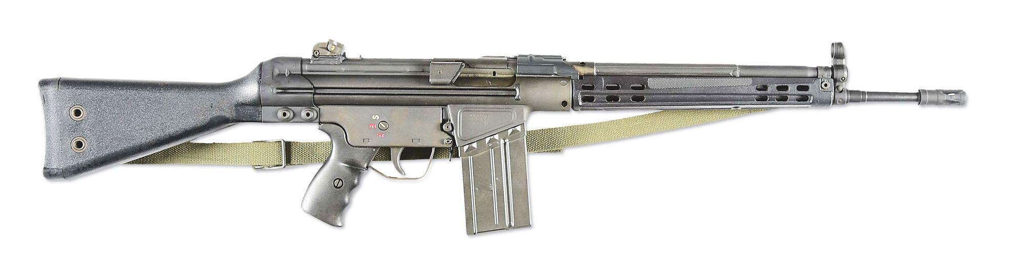 (N) HECKLER & KOCH HK 91 CONVERTED BY OZARK TO G3 MACHINE GUN (FULLY TRANSFERABLE).