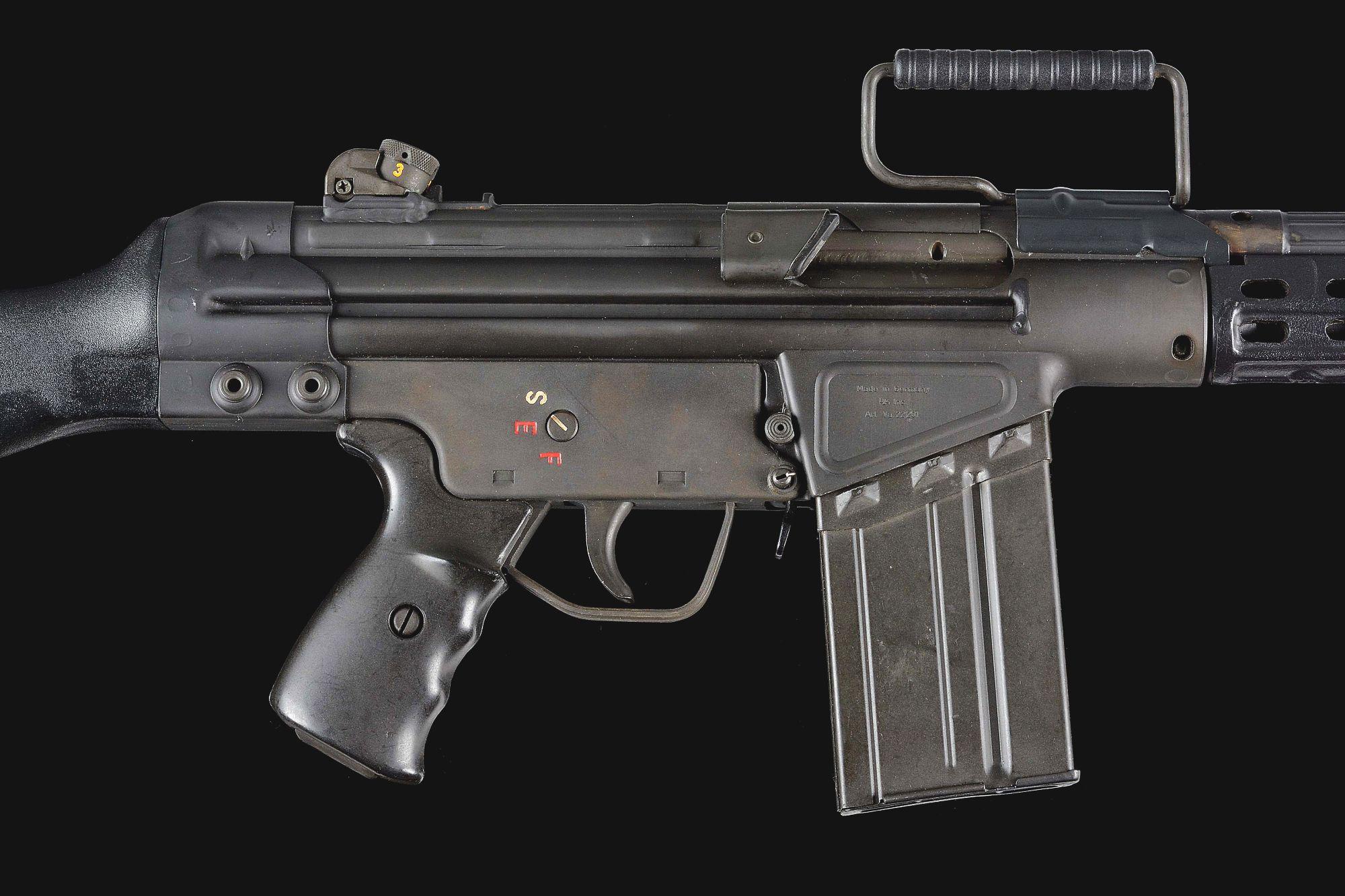 (N) HECKLER & KOCH HK 91 CONVERTED BY OZARK TO G3 MACHINE GUN (FULLY TRANSFERABLE).
