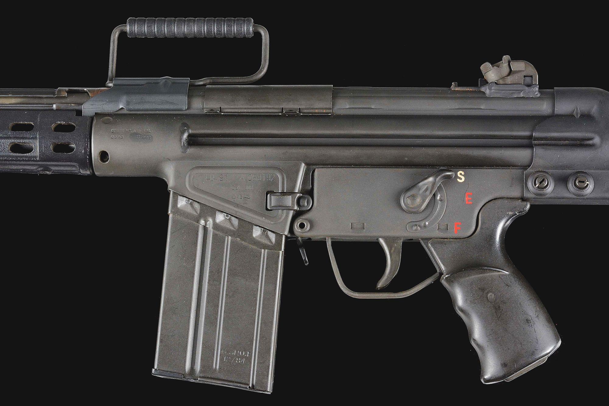 (N) HECKLER & KOCH HK 91 CONVERTED BY OZARK TO G3 MACHINE GUN (FULLY TRANSFERABLE).