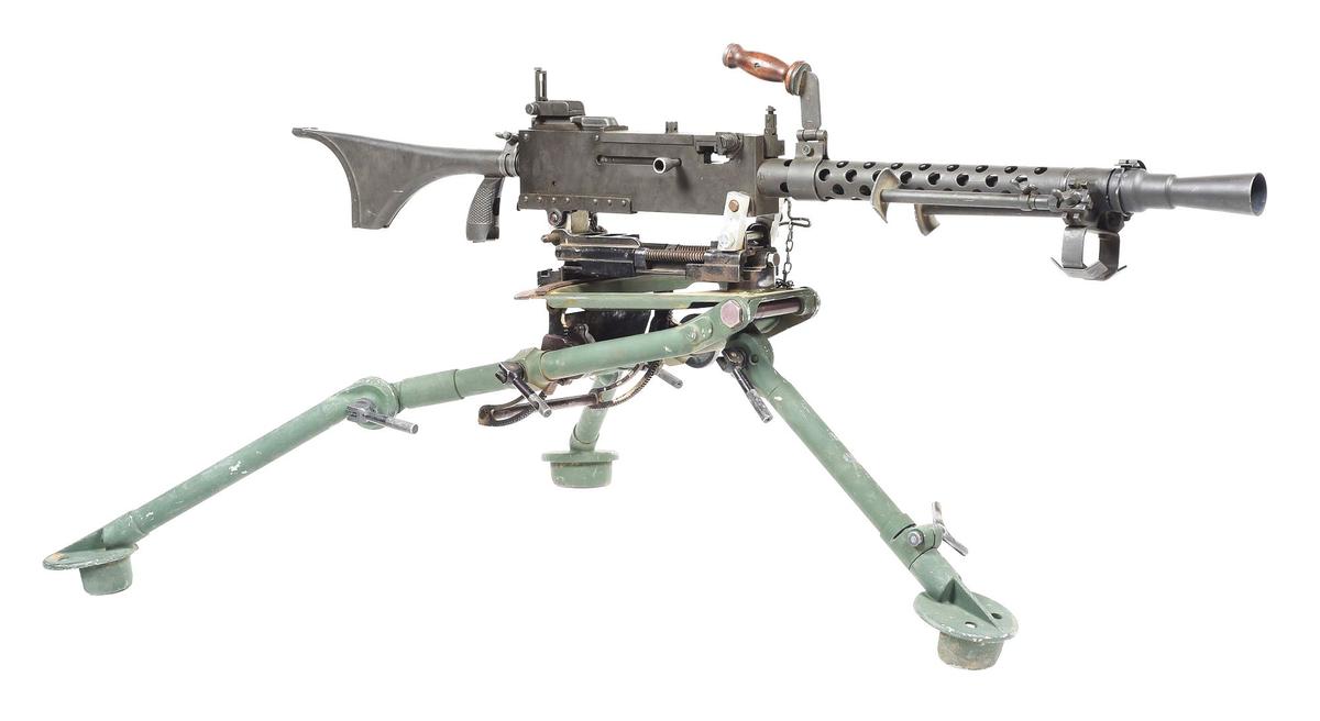 (N) HIGHLY DESIRABLE RAMO REGISTERED SIDEPLATE BROWNING MODEL 1919A6 MACHINE GUN ON ADAPTED LIGHTWEI