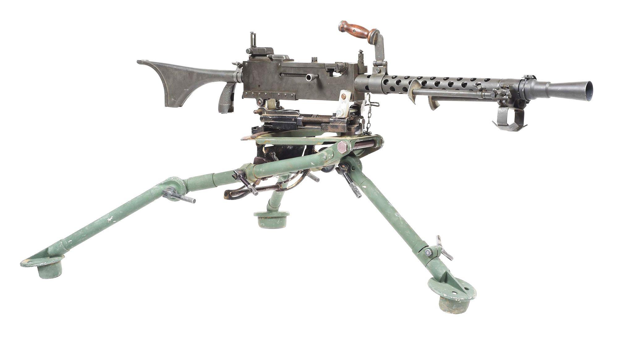 (N) HIGHLY DESIRABLE RAMO REGISTERED SIDEPLATE BROWNING MODEL 1919A6 MACHINE GUN ON ADAPTED LIGHTWEI