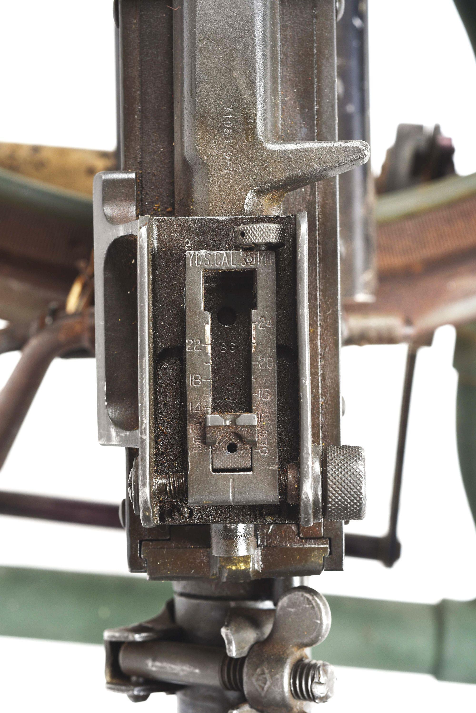 (N) HIGHLY DESIRABLE RAMO REGISTERED SIDEPLATE BROWNING MODEL 1919A6 MACHINE GUN ON ADAPTED LIGHTWEI