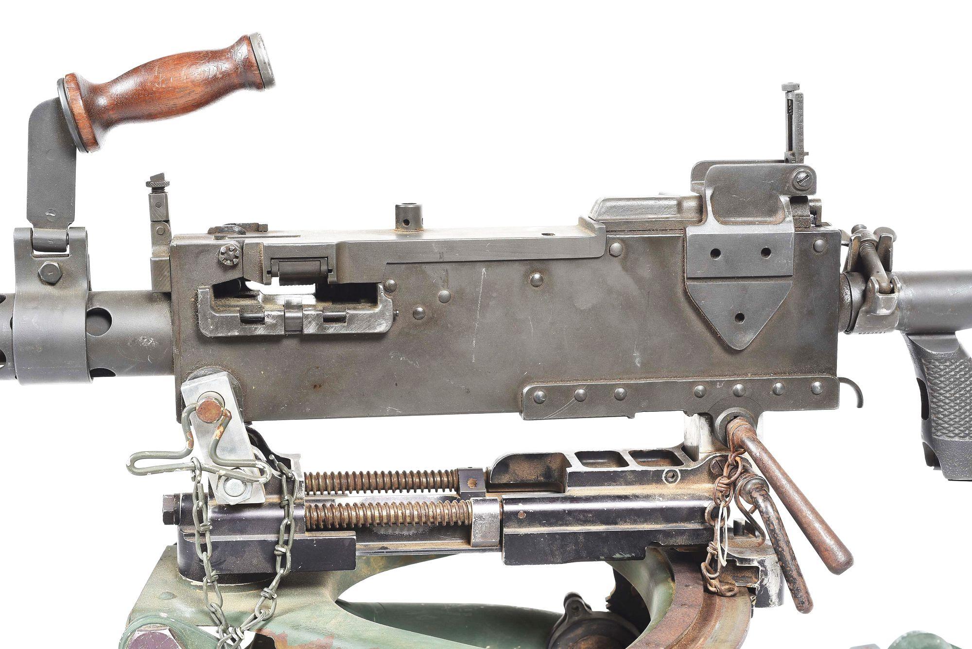 (N) HIGHLY DESIRABLE RAMO REGISTERED SIDEPLATE BROWNING MODEL 1919A6 MACHINE GUN ON ADAPTED LIGHTWEI