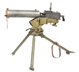 (N) INTERESTING “U.S.” MANUFACTURED BROWNING 1917A1 WATER COOLED MACHINE GUN WITH TRIPOD (FULLY TRAN