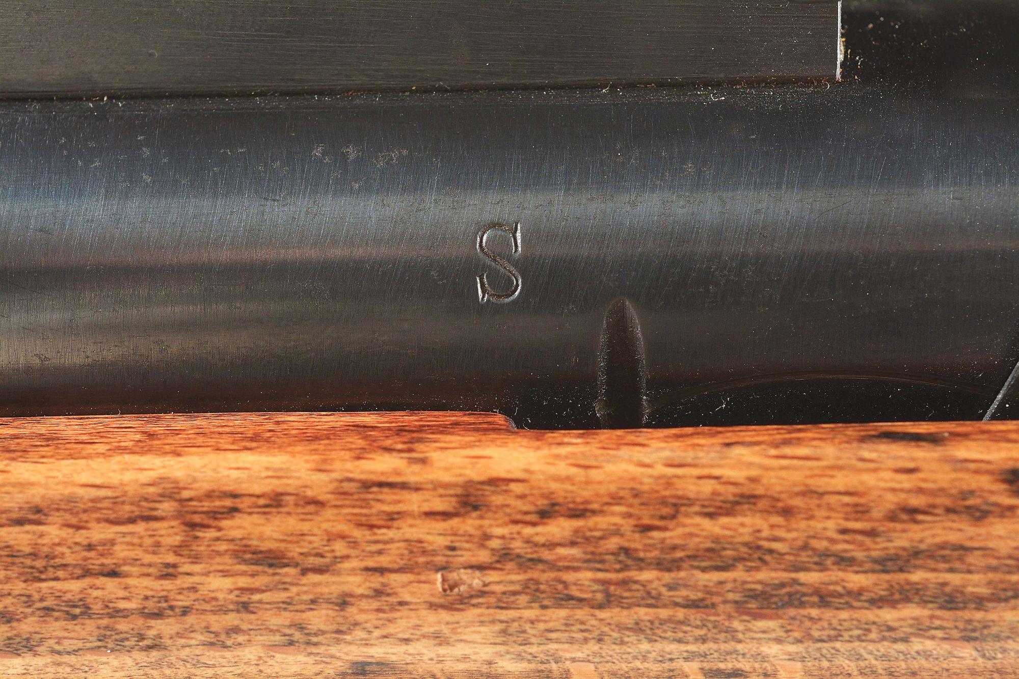 (N) ATTRACTIVE GERMAN FINANCE MINISTRY MARKED BERGMANN MP-35/I MACHINE GUN WITH ADDED SS MARKING (CU