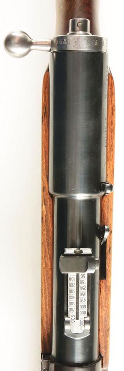 (N) ATTRACTIVE GERMAN FINANCE MINISTRY MARKED BERGMANN MP-35/I MACHINE GUN WITH ADDED SS MARKING (CU