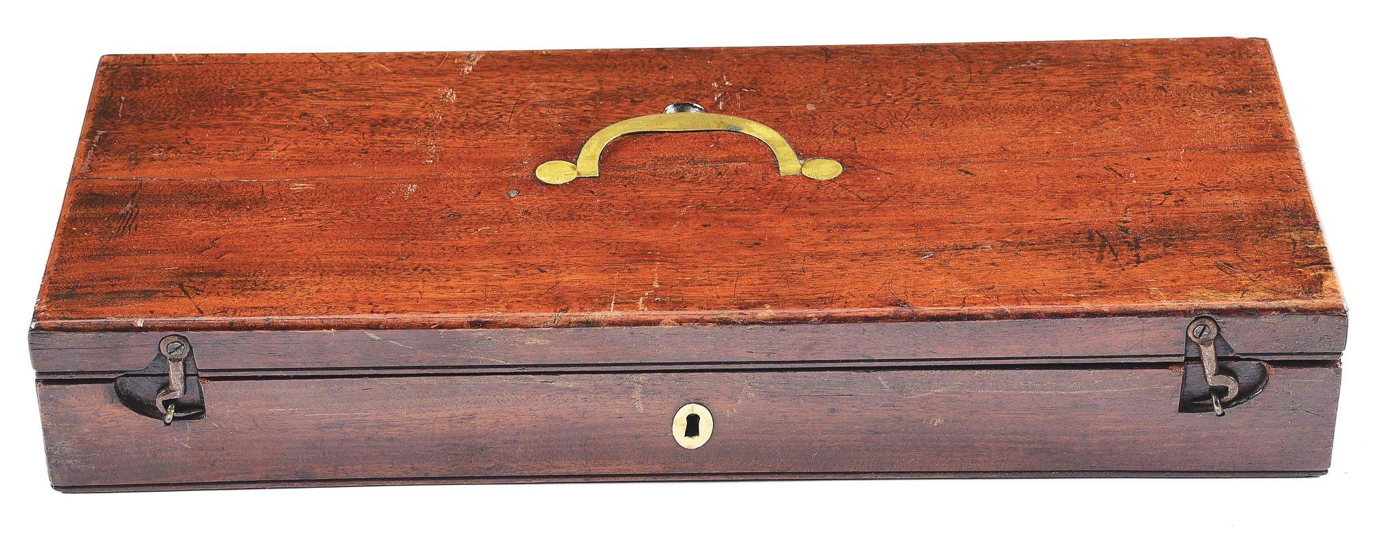 (A) A FINE CASED JOSEPH MANTON FLINTLOCK PISTOL.