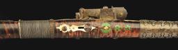 (A) AN ATTRACTIVE AND HIGHLY DECORATED CAUCASIAN MIQUELET LOCK RIFLE.