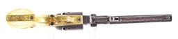 (A) ENGRAVED COLT 1851 NAVY .36 CALIBER PERCUSSION REVOLVER WITH IVORY GRIPS.