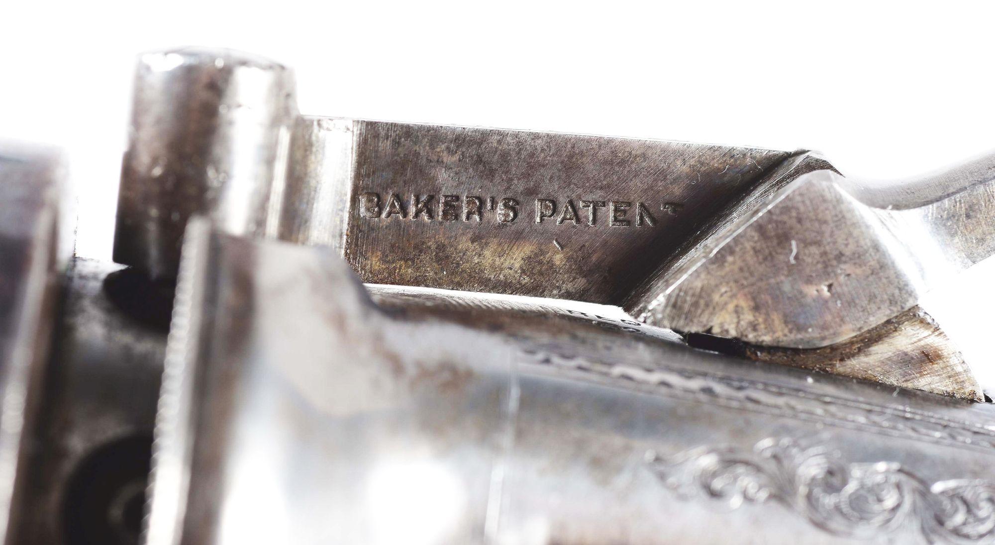 (A) T.K. BAKER BAR HAMMER .44 PERCUSSION REVOLVER WITH CASE