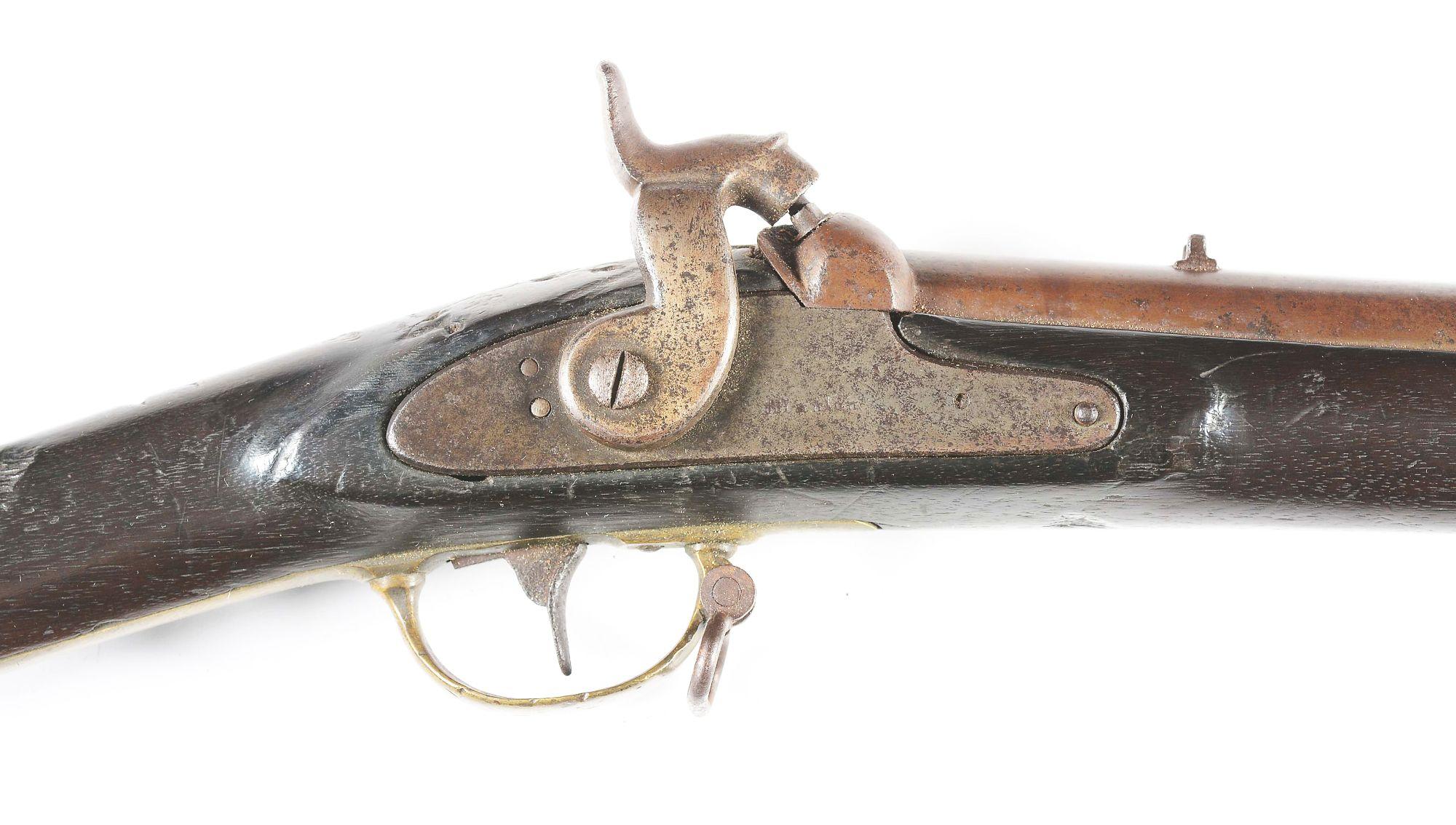 (A) CONFEDERATE MADE COPY OF 1841 MISSISSIPPI RIFLE MARKED MANTON, FORMER BEN MICHEL COLLECTION.