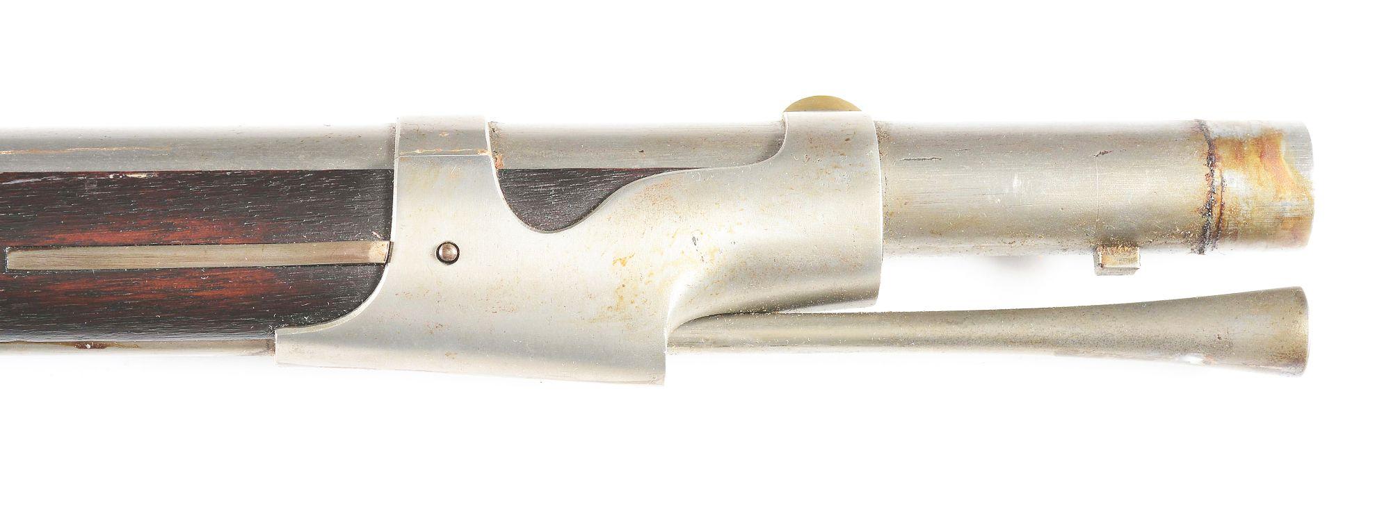 (A) EXTREMELY FINE SPRINGFIELD MODEL 1842 .69 CALIBER PERCUSSION RIFLE DATED 1853.