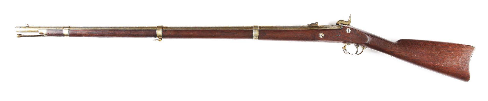 (A) FINE SAVAGE MODEL 1861 .58 CALIBER NEW JERSEY CONTRACT RIFLED MUSKET DATED 1863.
