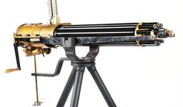 (M) VALLEY MACHINE COMPANY REPRODUCTION FULL SIZE .45-70 GATLING GUN.