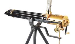 (M) VALLEY MACHINE COMPANY REPRODUCTION FULL SIZE .45-70 GATLING GUN.