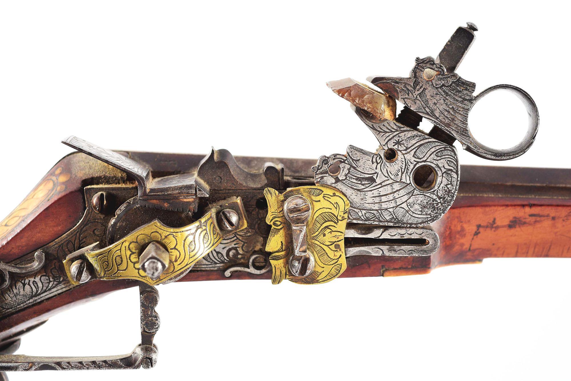 (A) A GOOD SILESIAN TSCHINKE BIRDING RIFLE.