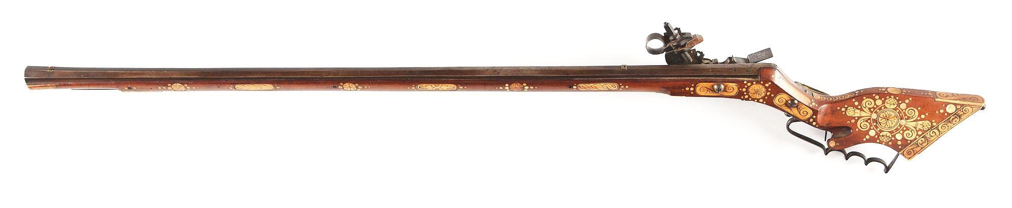 (A) A GOOD SILESIAN TSCHINKE BIRDING RIFLE.