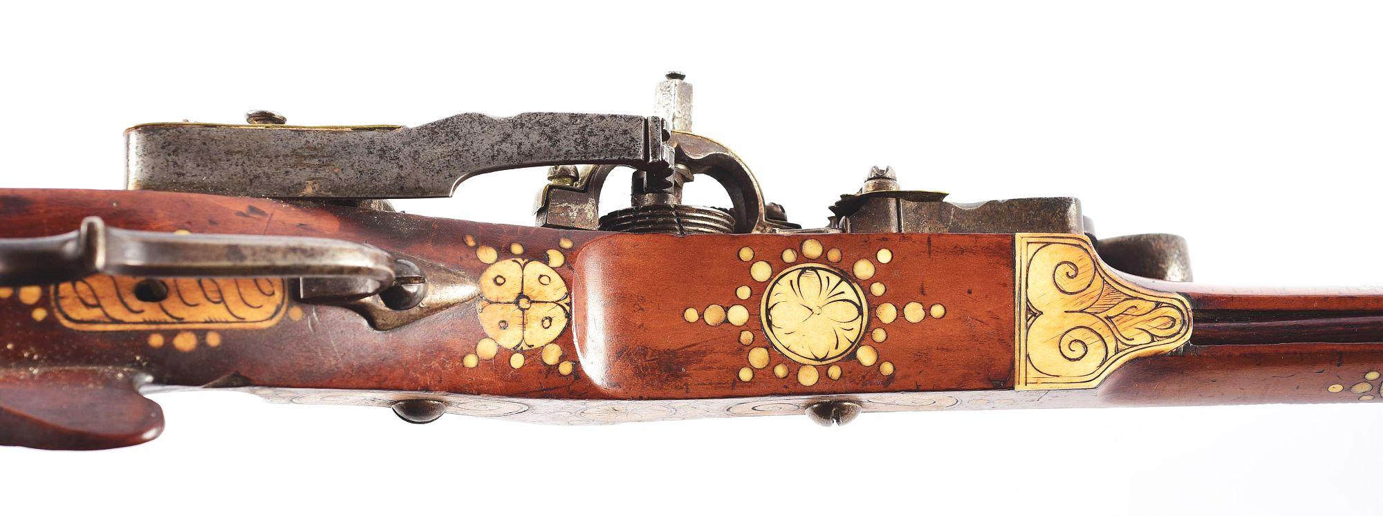 (A) A GOOD SILESIAN TSCHINKE BIRDING RIFLE.