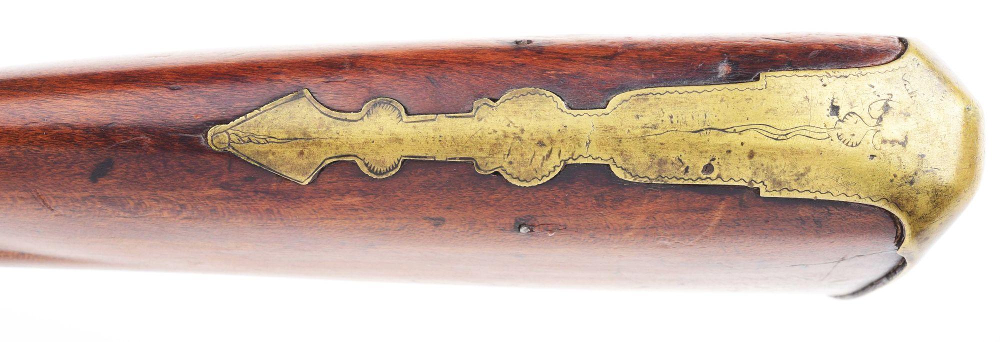 (A) 1771 DATED NEW ENGLAND FLINTLOCK FOWLER ATTRIBUTED TO JOHNSON.