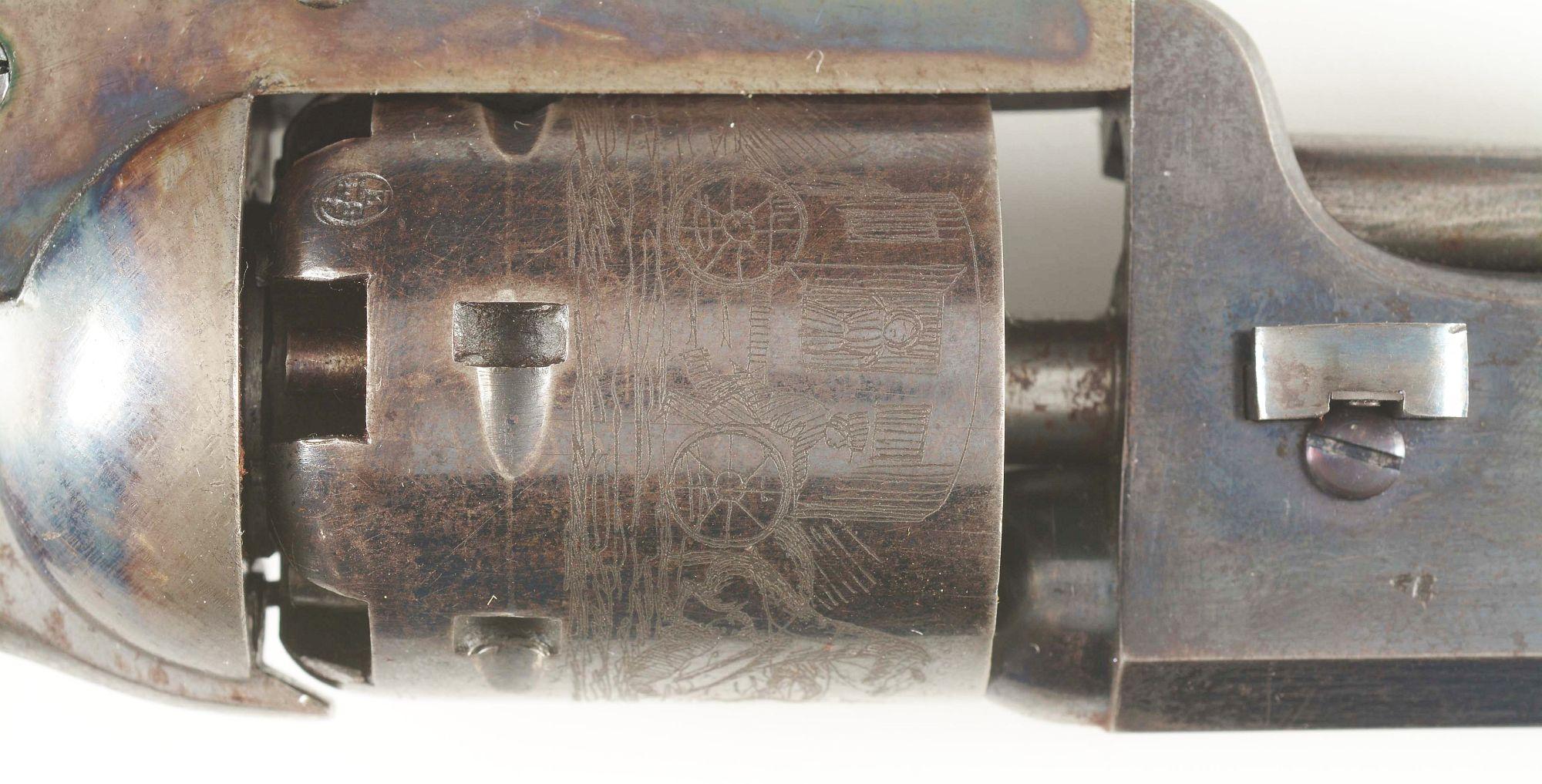(A) N. GILON BREVETE COLT MODEL 1851 NAVY PERCUSSION REVOLVER.