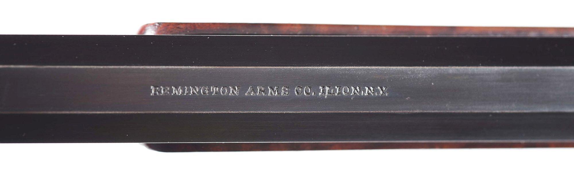 (A) REMINGTON NUMBER 2 ROLLING BLOCK DELUXE TARGET RIFLE.