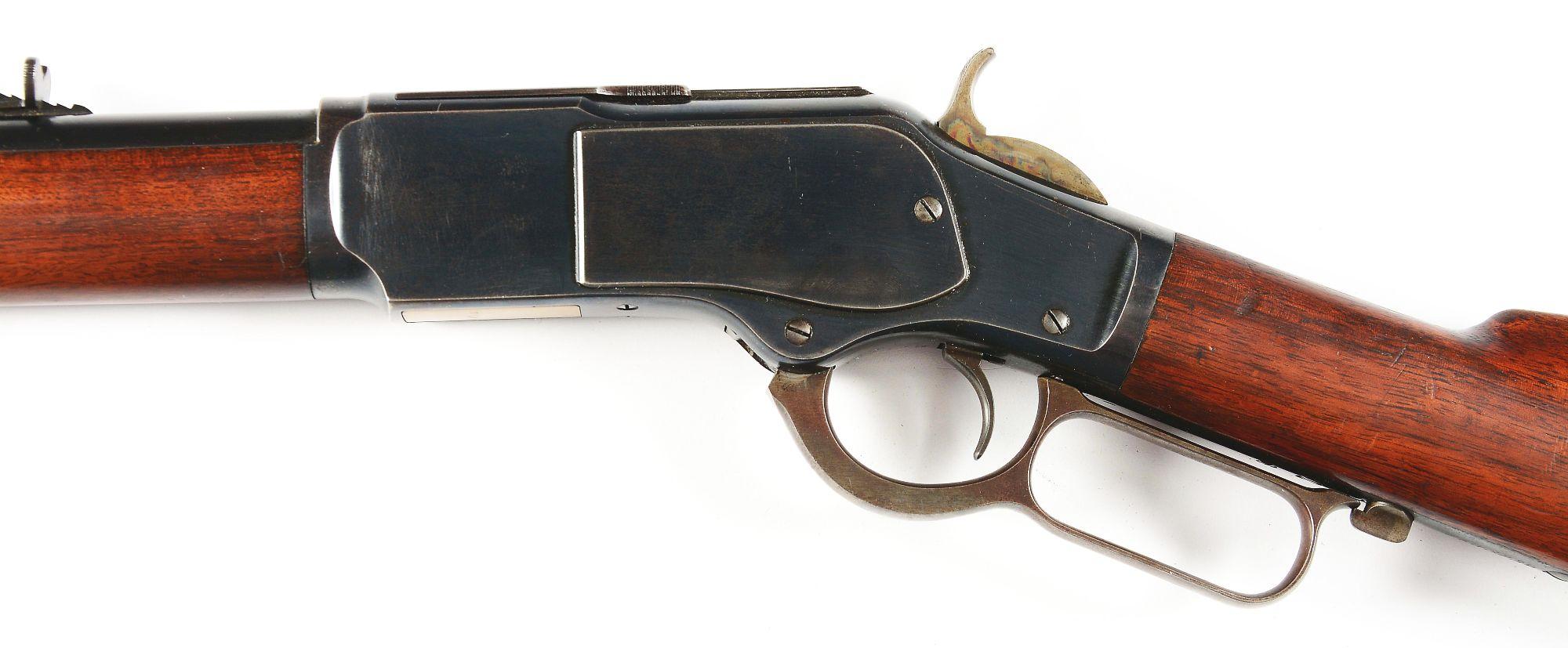 (A) HIGH CONDITION WINCHESTER MODEL 1873 LEVER ACTION RIFLE.