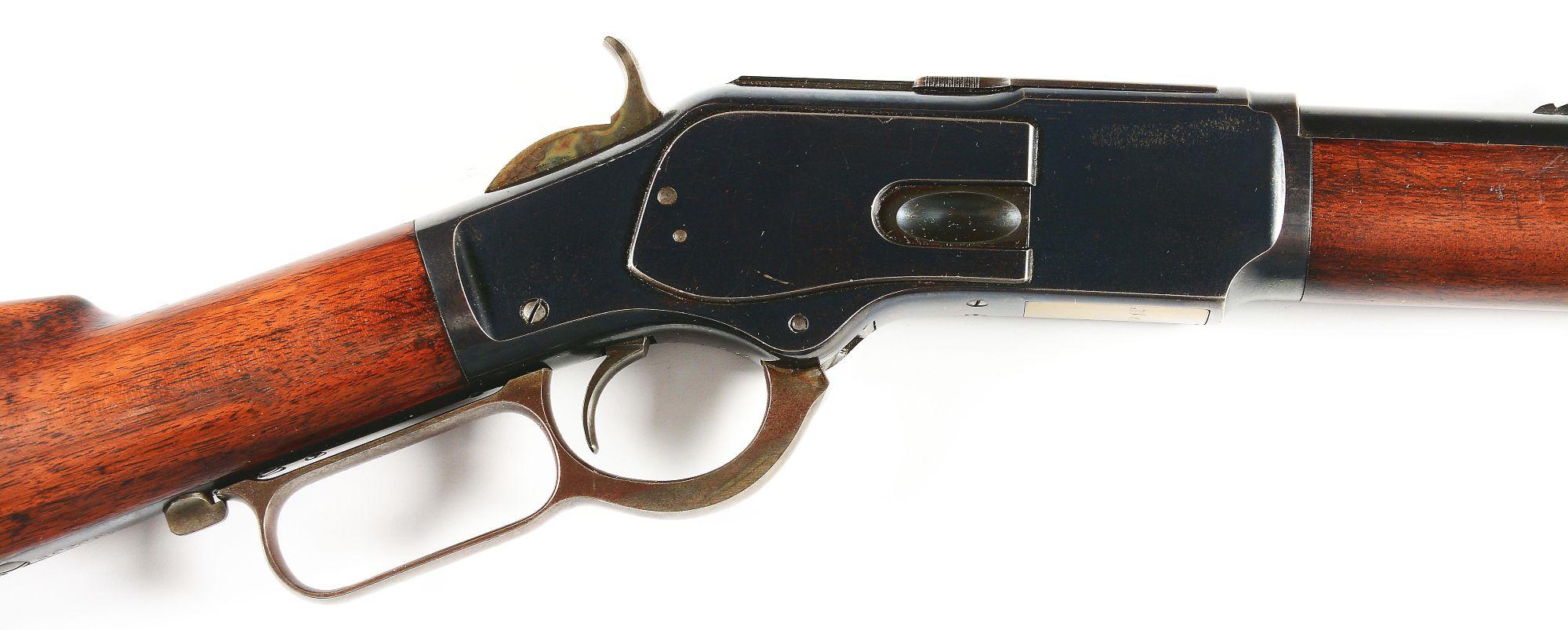 (A) HIGH CONDITION WINCHESTER MODEL 1873 LEVER ACTION RIFLE.