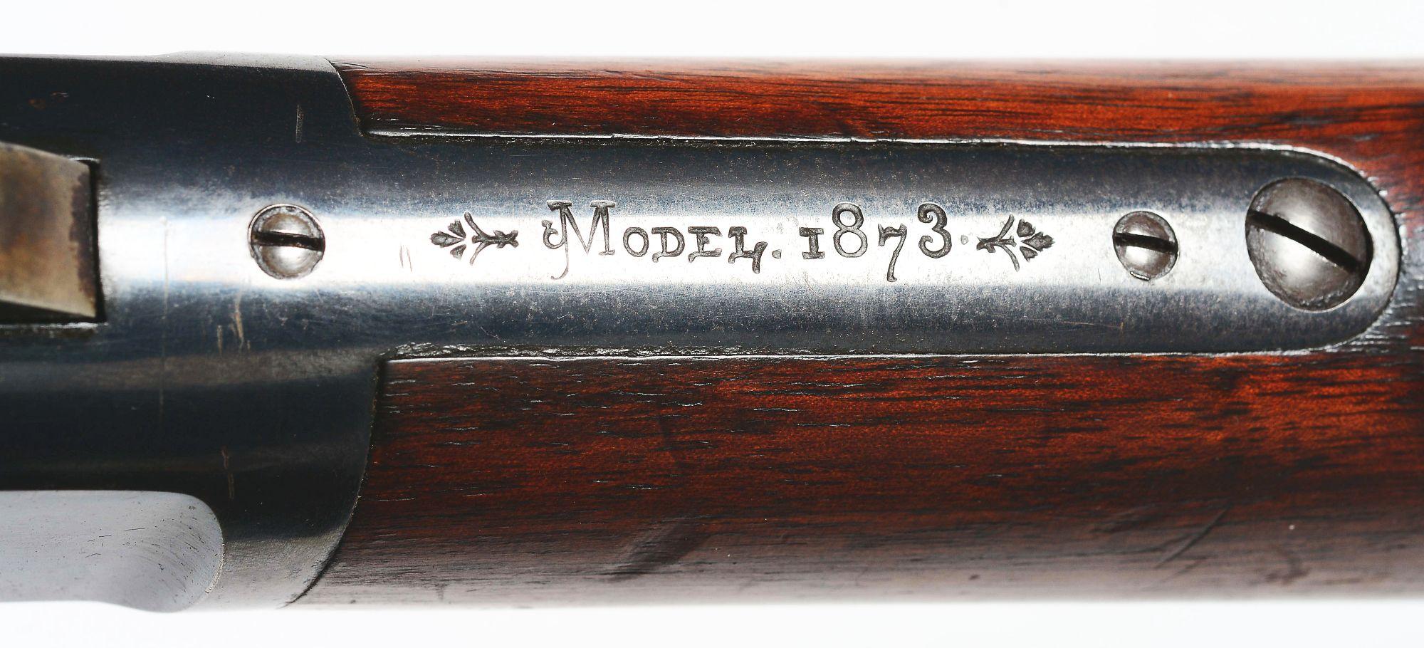 (A) HIGH CONDITION WINCHESTER MODEL 1873 LEVER ACTION RIFLE.