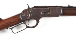 (A) WINCHESTER MODEL 1873 SECOND MODEL SADDLE RING CARBINE.