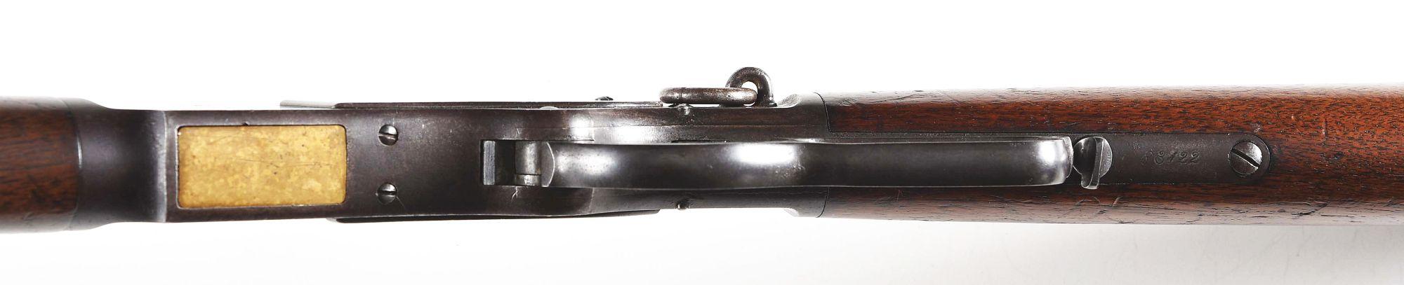(A) WINCHESTER MODEL 1873 SECOND MODEL SADDLE RING CARBINE.