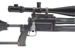 (M) RESEARCH ARMAMENT PROTOTYPE 500 .50BMG SINGLE SHOT BOLT ACTION RIFLE WITH NIGHTFORCE SCOPE.