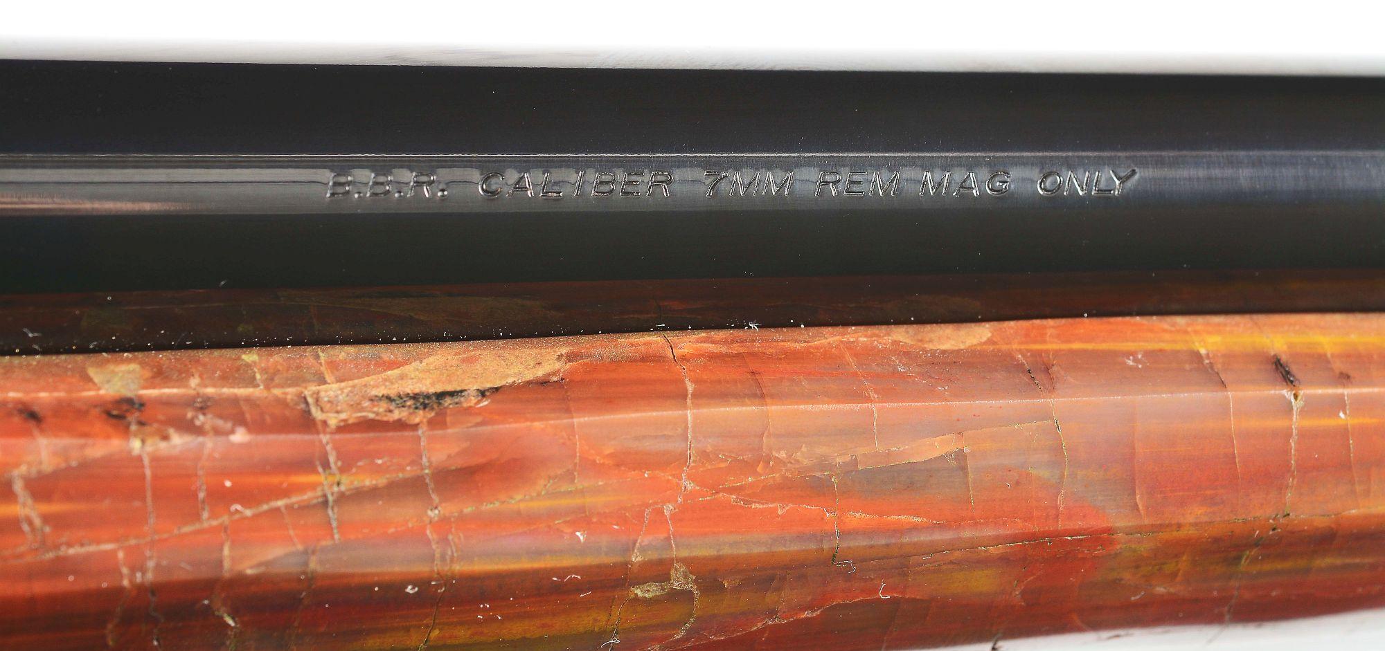(M) PETRIFIED WOOD STOCKED BROWNING BBR BOLT ACTION RIFLE.