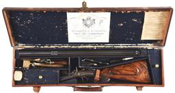 (A) RARE & BEAUTIFUL HOLLAND AND HOLLAND HAMMER .40-60 COLT DOUBLE RIFLE WITH TANG APERTURE SIGHT AN