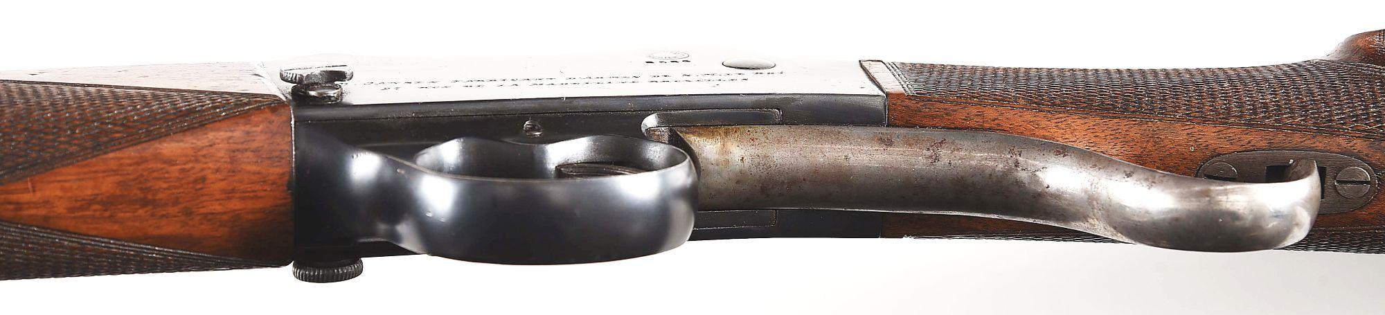 (C) A.D. JANSEN MARTINI-HENRY .577 CORDITE SINGLE SHOT BREECH-LOADING RIFLE WITH TWO BOXES OF .577 N