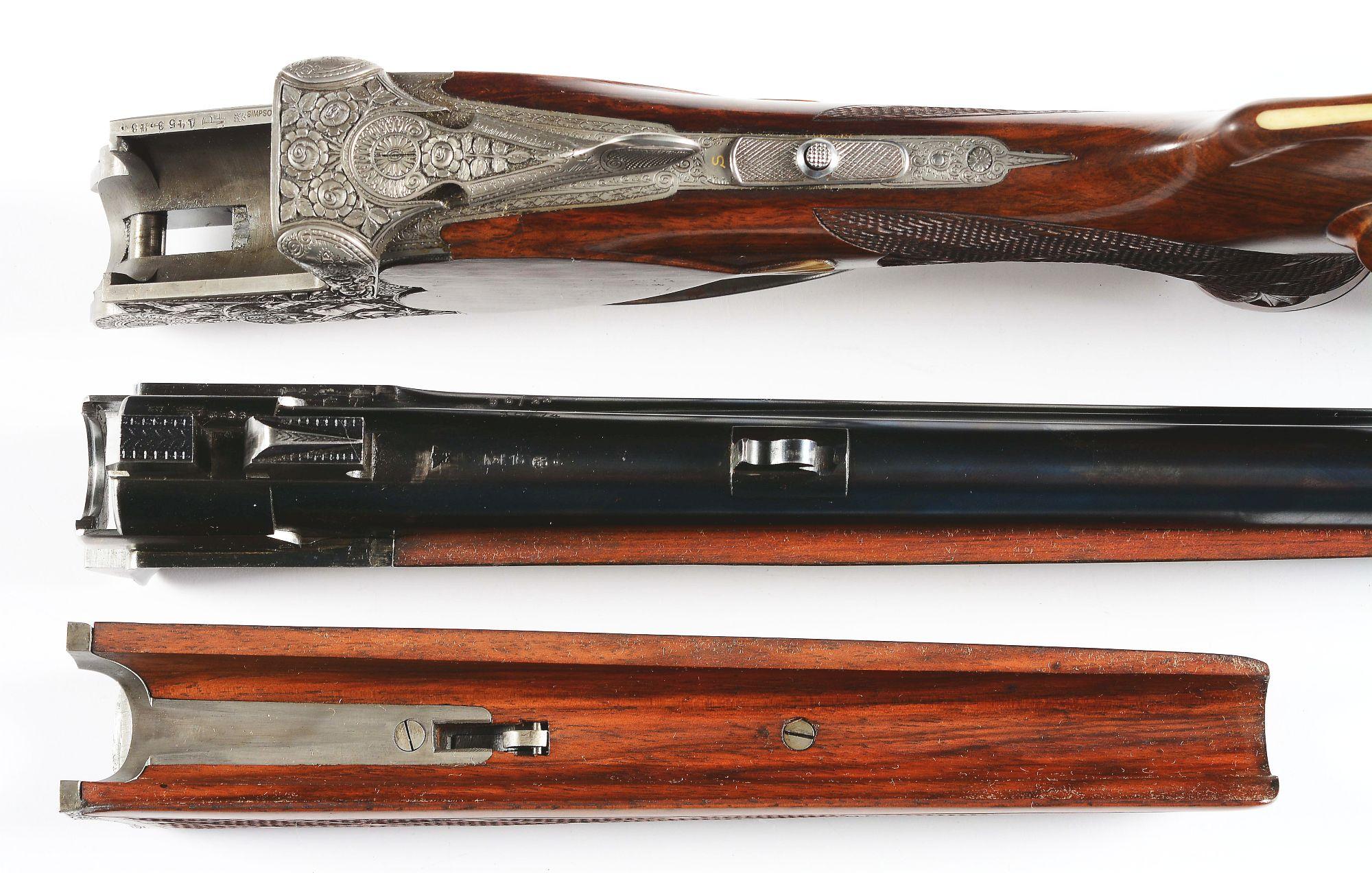 (C) ENGRAVED VINZ URBAS FERLACH RIB DRILLING RIFLE IN 16 GAUGE AND .22 LR.