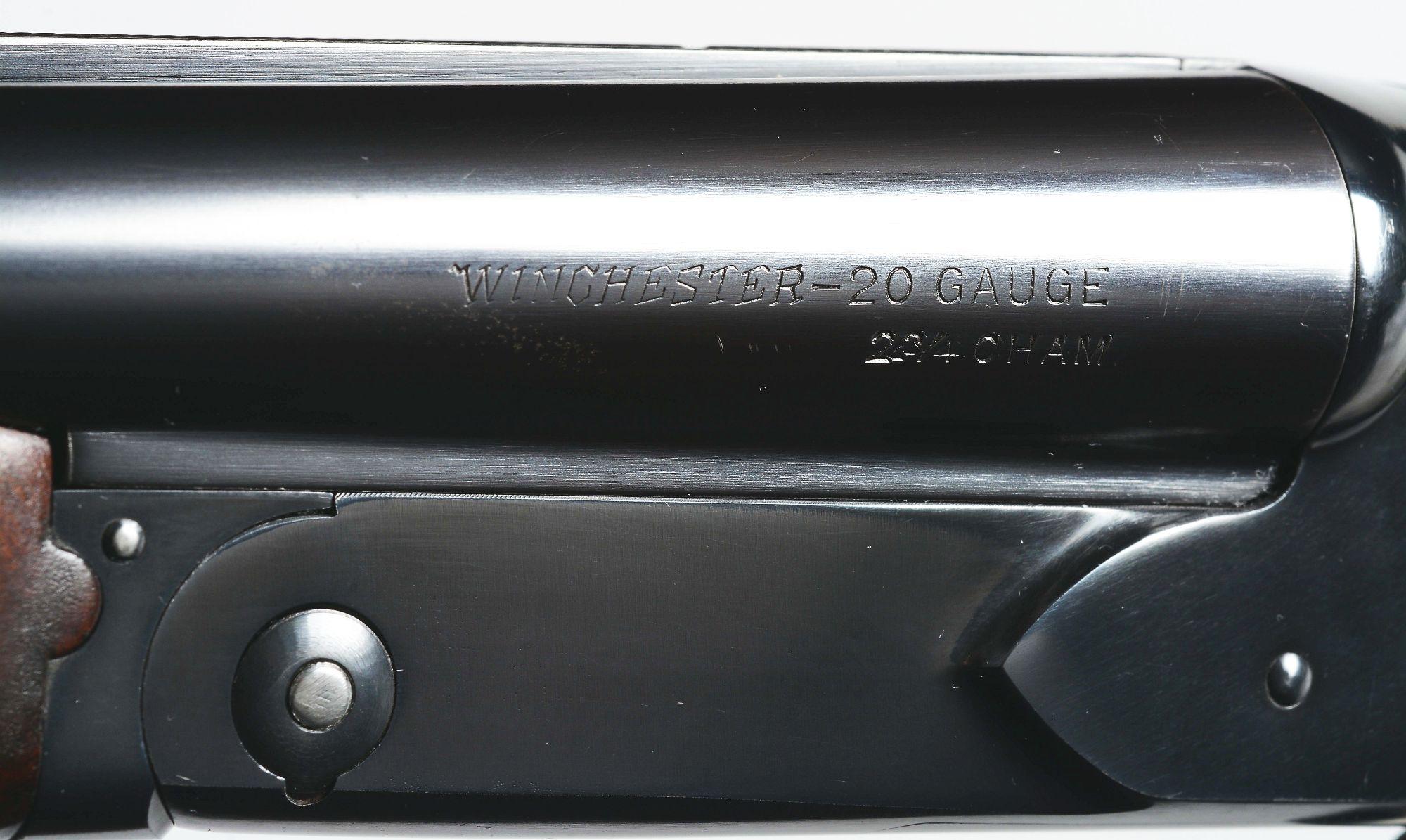 (C) SCARCE WINCHESTER MODEL 21 "TRAP GRADE" 20 BORE SHOTGUN.