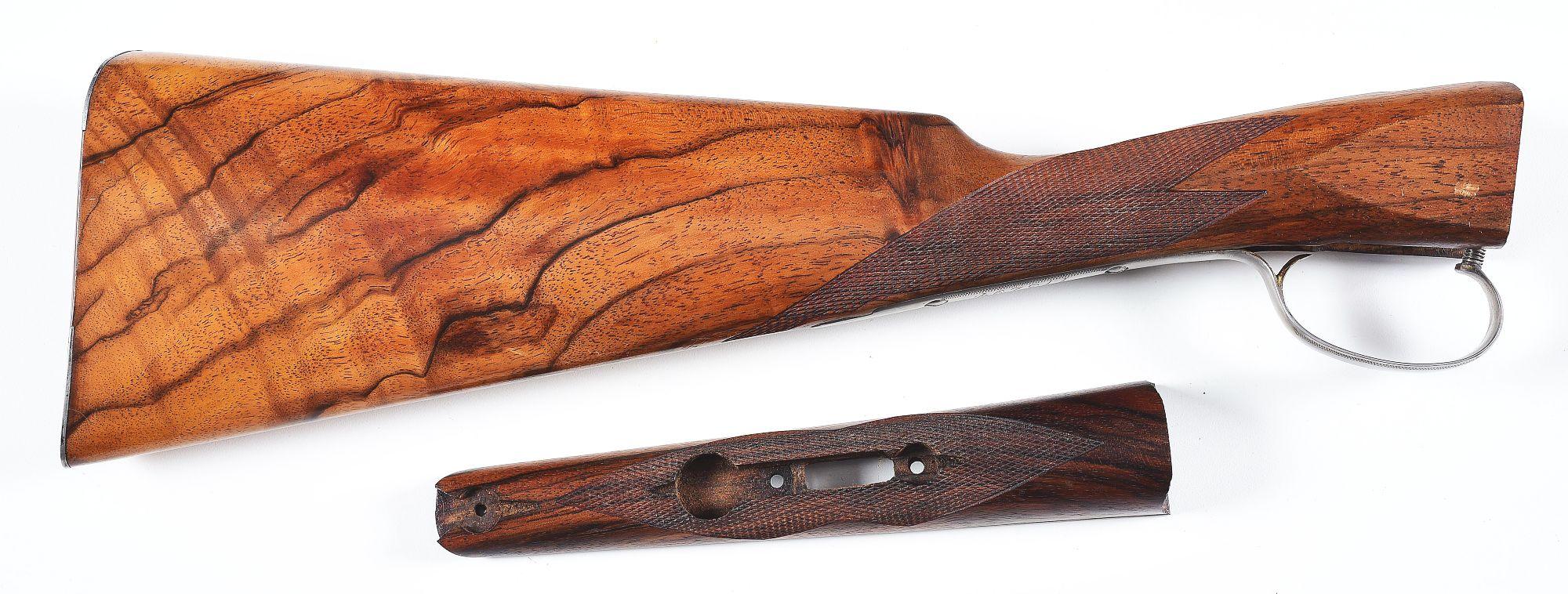 (C) CASED PARKER VHE GRADE 28 GAUGE SXS SHOTGUN WITH EXTRA BUTTSTOCK AND FOREND.