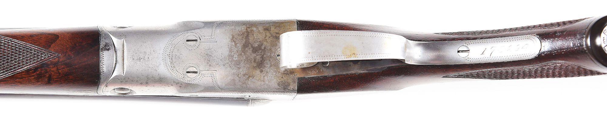 (C) CASED PARKER VHE GRADE 28 GAUGE SXS SHOTGUN WITH EXTRA BUTTSTOCK AND FOREND.