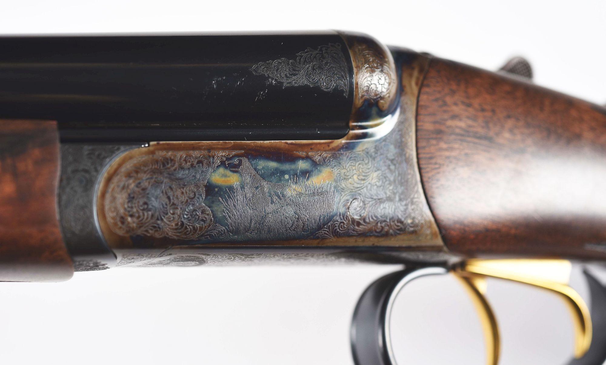 (M) CASED CSMC RBL 28 BORE SXS SHOTGUN.